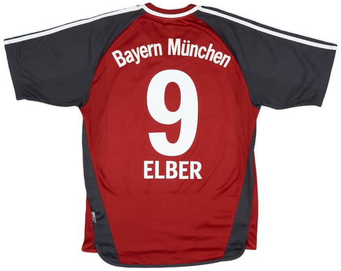 2001-02 Bayern Munich Home Shirt Elber #9 - 9/10 - (S)