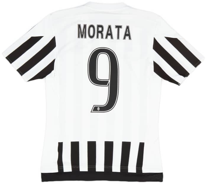 2015-16 Juventus Home Shirt Morata #9 - 9/10 - (S)