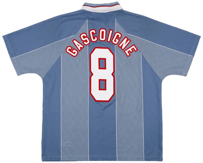1996-97 England Away Shirt Gascoigne #8 - 9/10 - (XL)