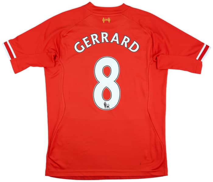 2013-14 Liverpool Home Shirt Gerrard #8 - 7/10 - (M)