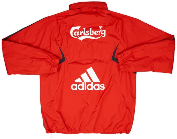 2009-10 Liverpool adidas Hooded Rain Jacket - 6/10 - (S/M)