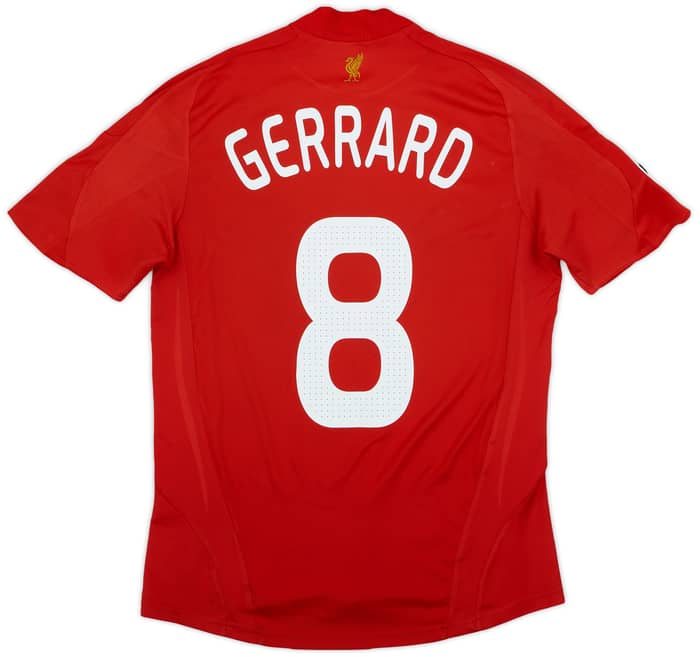 2008-10 Liverpool Home Shirt Gerrard #8 - 7/10 - (S)