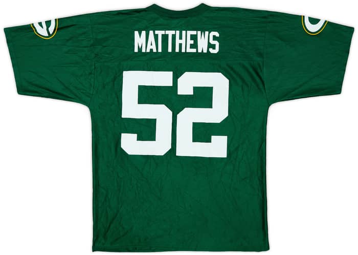 2009-11 Green Bay Packers Matthews #52 NFL Replica Home Jersey - 7/10 - (M)