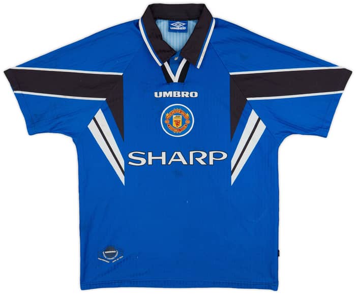 1996-98 Manchester United Third Shirt Cantona #7 - 5/10 - (L)
