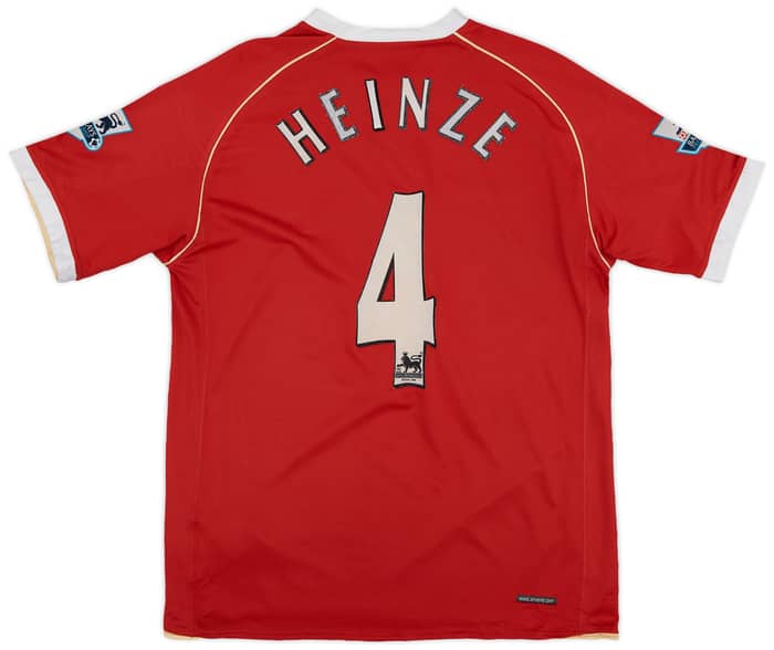 2006-07 Manchester United Home Shirt Heinze #4 - 6/10 - (M)