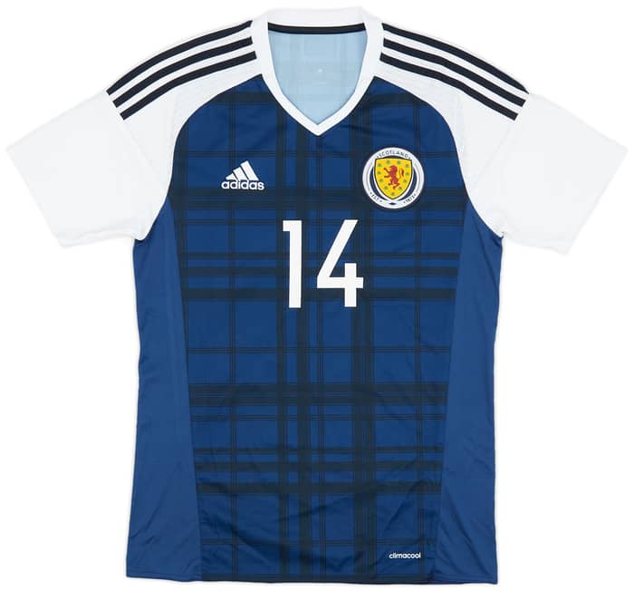 2015-17 Scotland Home Shirt #14 - 8/10 - (S)