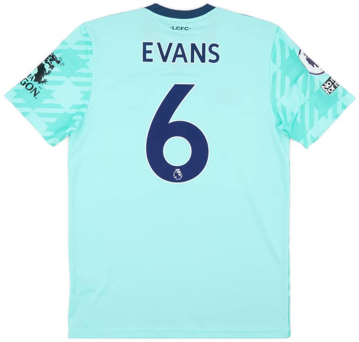 2021-22 Leicester Match Issue Away Shirt Evans #6