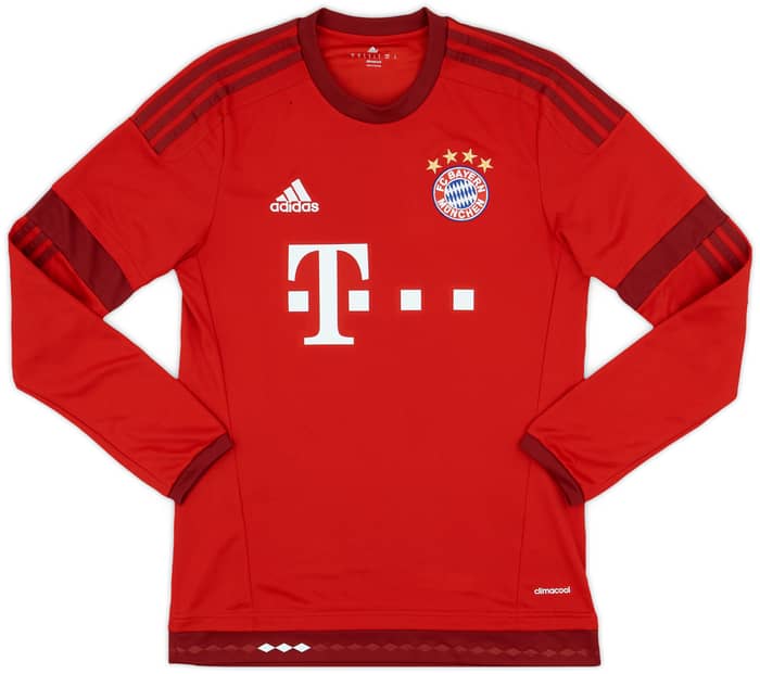 2015-16 Bayern Munich Home L/S Shirt Martinez #8 - 8/10 - (S)
