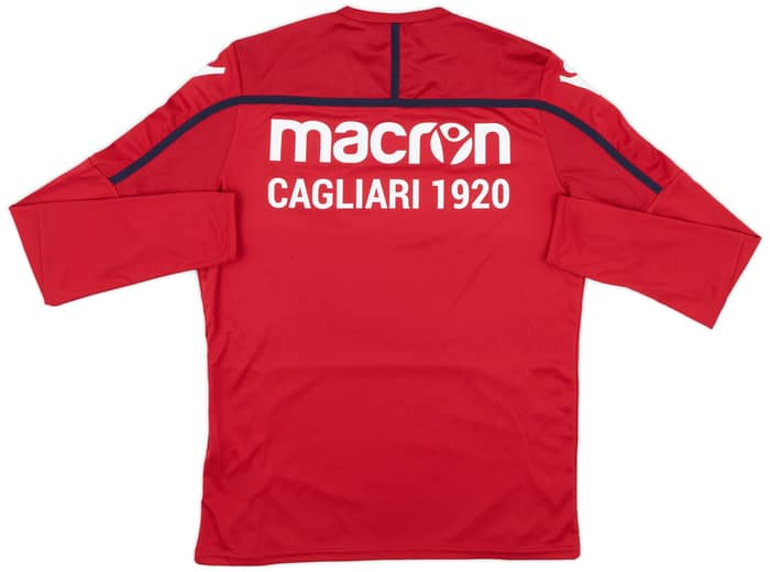 2016-17 Cagliari Macron Training L/S Shirt - 9/10 - (S)