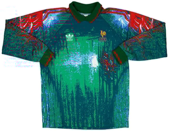 1992-93 France Match Issue GK Shirt #16