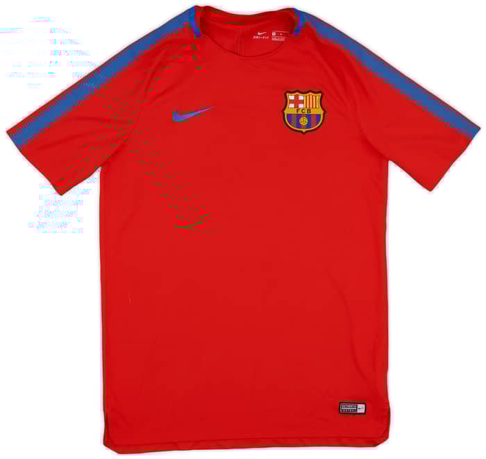 2017-18 Barcelona Nike Training Shirt - 8/10 - (M)