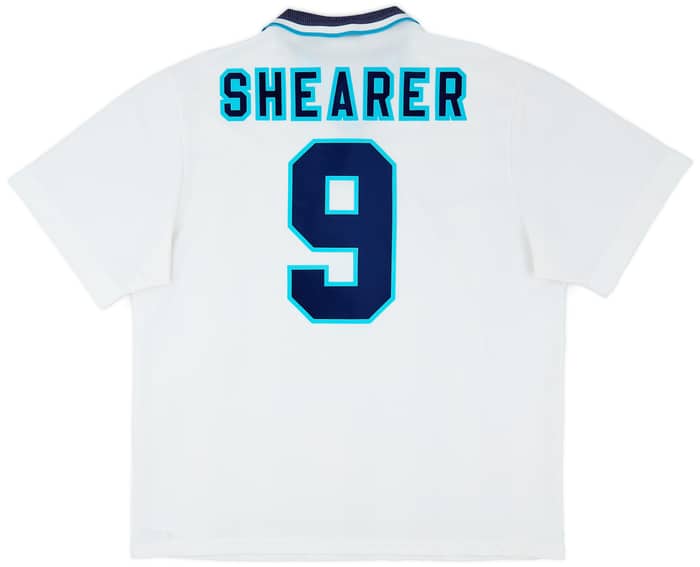 1995-97 England Home Shirt Shearer #9 - 5/10 - (XXL)