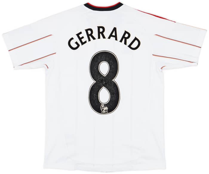 2010-11 Liverpool Away Shirt Gerrard #8 - 7/10 - (L.Boys)