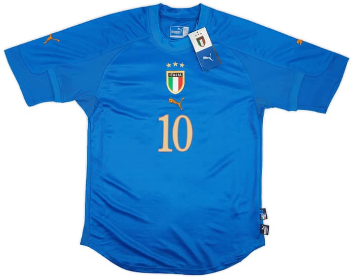 2004-06 Italy Home Shirt Totti #10 (S)