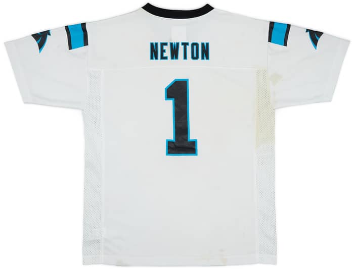 2012-16 Carolina Panthers Newton #1 NFL Replica Away Jersey - 5/10 - (XL.Boys)