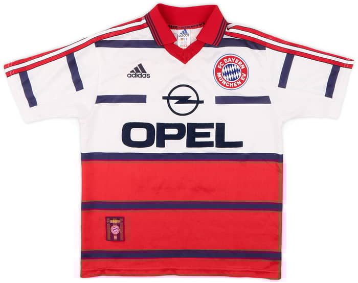 1998-00 Bayern Munich Away Shirt Jancker #19 - 7/10 - (XL.Boys)
