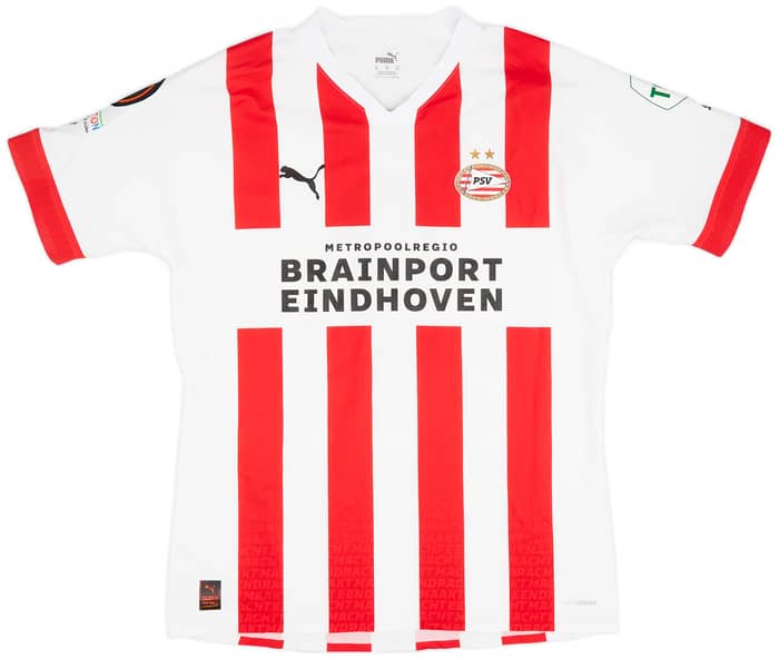 2022-23 PSV Match Issue Europa League Home Shirt V. Ginkel #8