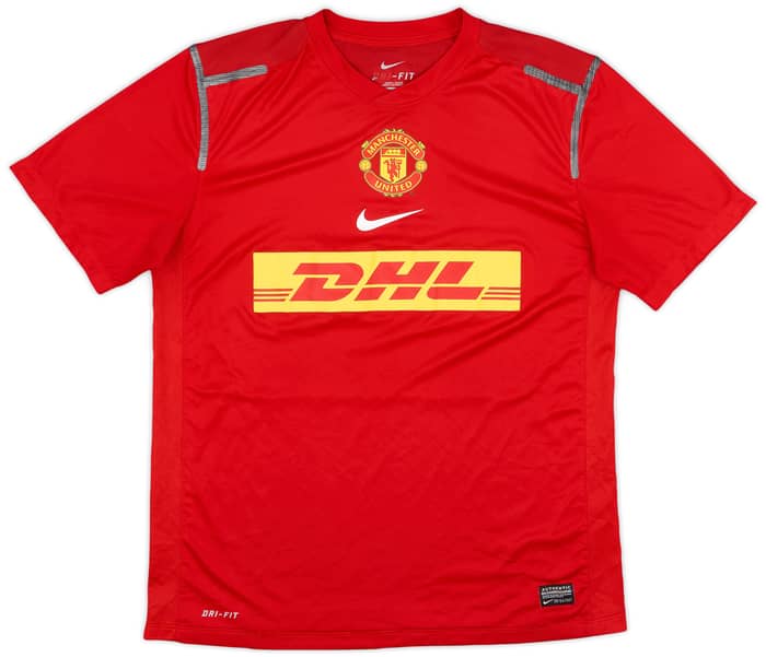 2012-13 Manchester United Player Issue Nike Training Shirt - 8/10 - (M)