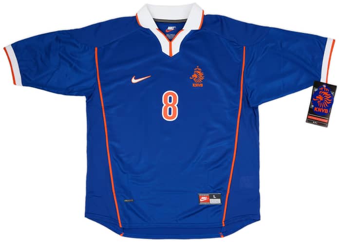 1998-00 Netherlands Away Shirt Bergkamp #8 (L)