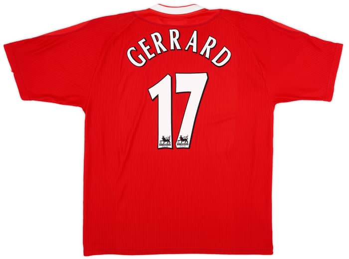 2002-04 Liverpool Home Shirt Gerrard #17 - 7/10 - (XL)
