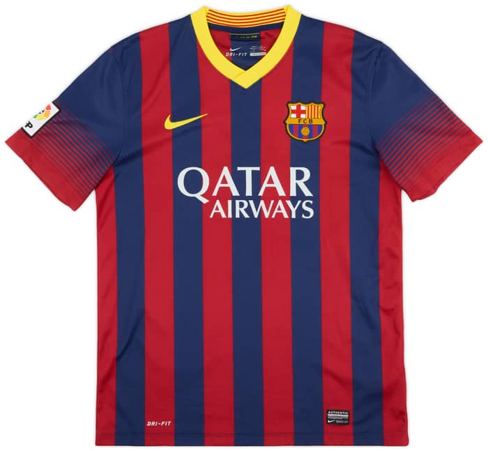 2013-14 Barcelona Home Shirt Messi #10 - 8/10 - (M)