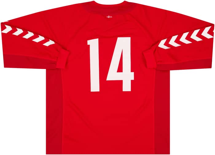 2003-04 Denmark Match Issue Home L/S Shirt #14