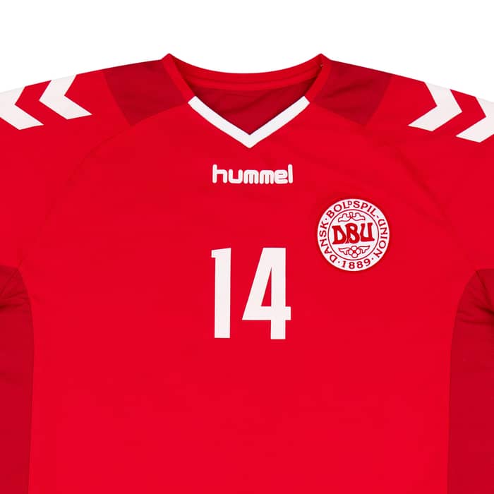 2003-04 Denmark Match Issue Home Shirt #14