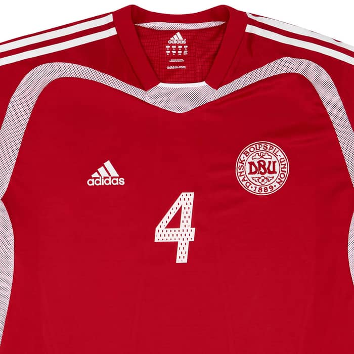2004-05 Denmark Match Issue Home Shirt #4