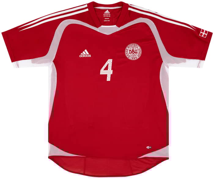2004-05 Denmark Match Issue Home Shirt #4