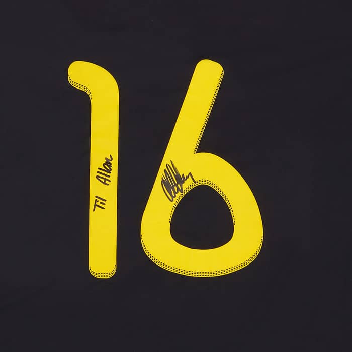 2011 Denmark U-21 Match Issue Signed European Championship GK Shirt Andersen #16