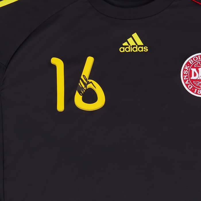 2011 Denmark U-21 Match Issue Signed European Championship GK Shirt Andersen #16