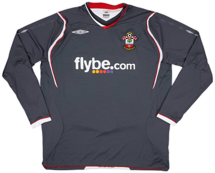 2008-09 Southampton Away L/S Shirt #3 - 8/10 - (XL)