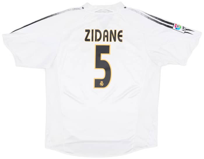 2004-05 Real Madrid Home Shirt Zidane #5 - 5/10 - (XL)