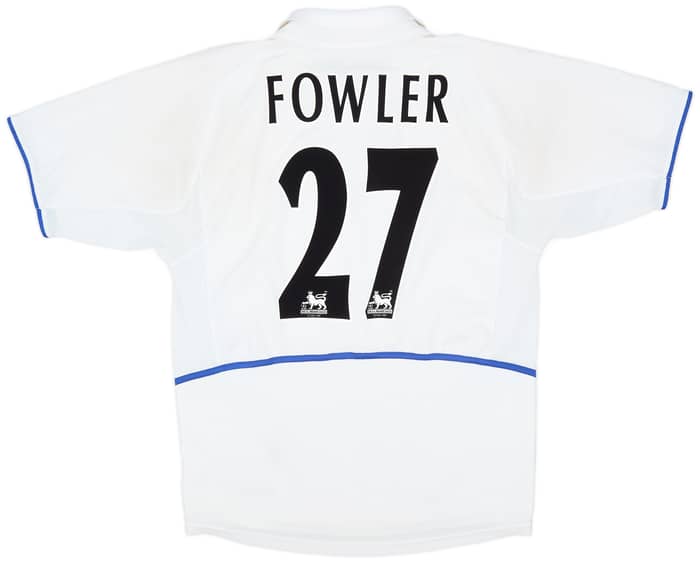 2002-03 Leeds United Home Shirt Fowler #27 - 6/10 - (M)