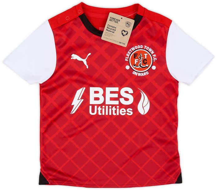 2023-24 Fleetwood Town Home Shirt & Shorts Kit (Little Kids)