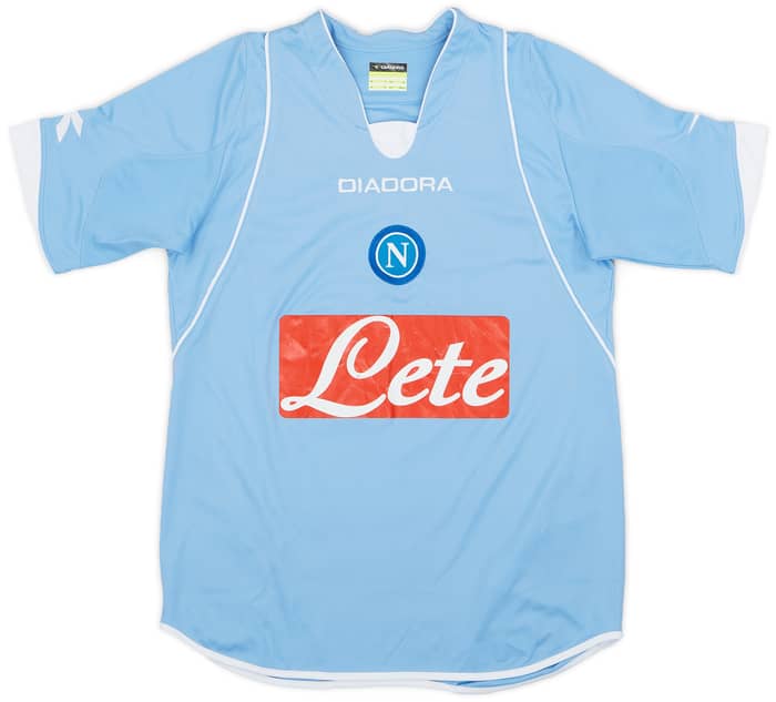 2007-08 Napoli Home Shirt Lavezzi #7 - 5/10 - (XS)