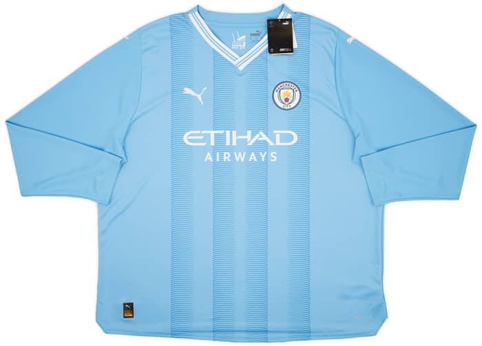 2023-24 Manchester City Home L/S Shirt Haaland #9 (3XL)