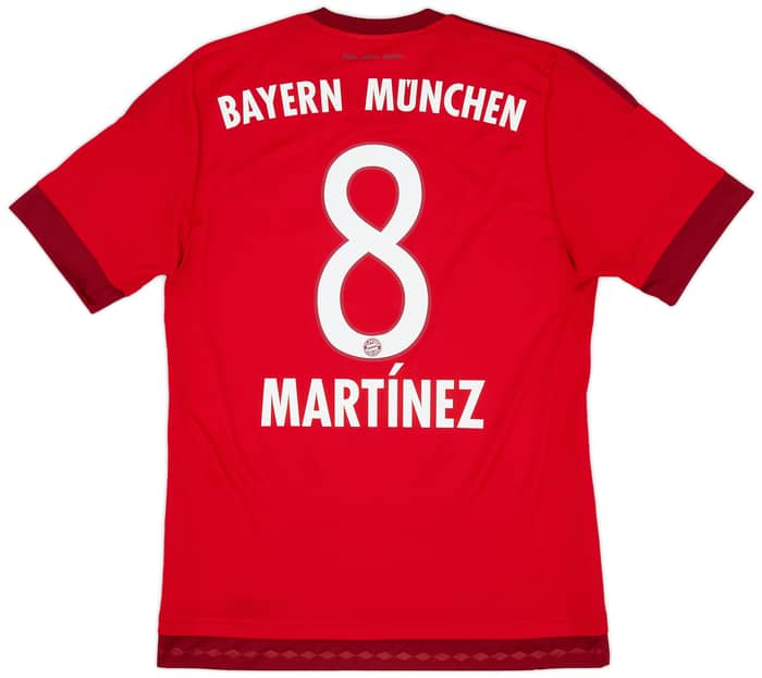 2015-16 Bayern Munich Home Shirt Martinez #8 - 8/10 - (S)