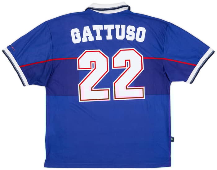1997-99 Rangers Home Shirt Gattuso #22 - 8/10 - (XL)