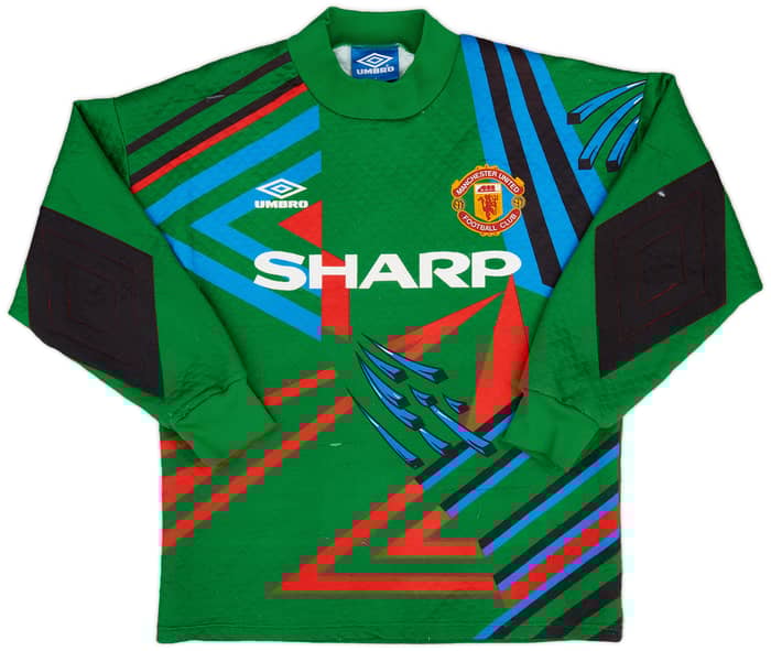 1992-93 Manchester United GK Shirt #1 (Schmeichel) - 8/10 - (S)