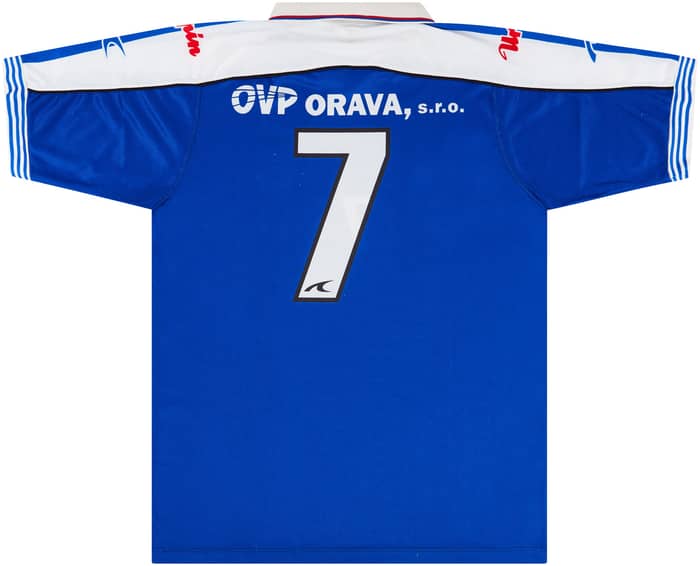 1999-00 Dukla Banská Bystrica Match Worn UEFA Cup Home Shirt #7 (Strelec) v Ajax