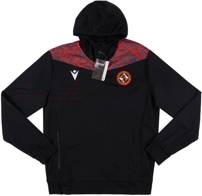2020-21 Dundee United Macron Hooded 1/4 Zip Training Top