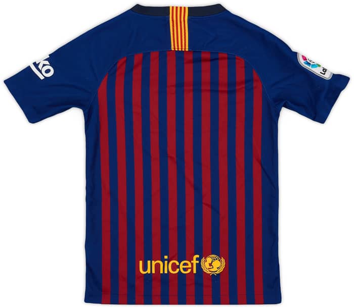 2018-19 Barcelona Home Shirt - 9/10 - (S.Boys)