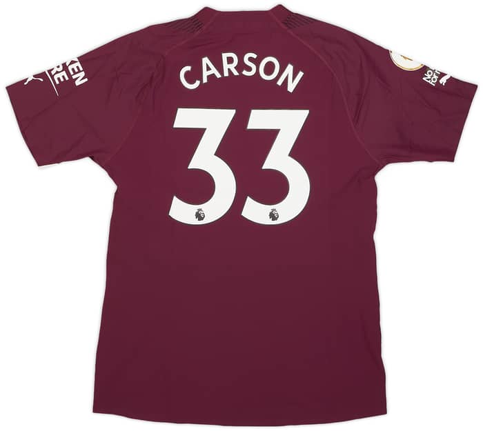 2022-23 Manchester City Match Issue GK Shirt Carson #33