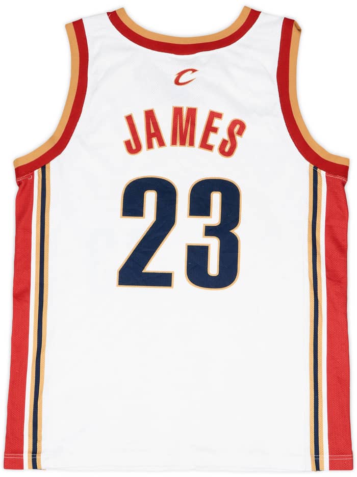 2003-10 Cleveland Cavaliers James #23 Champion Home Jersey - 6/10 - (S)