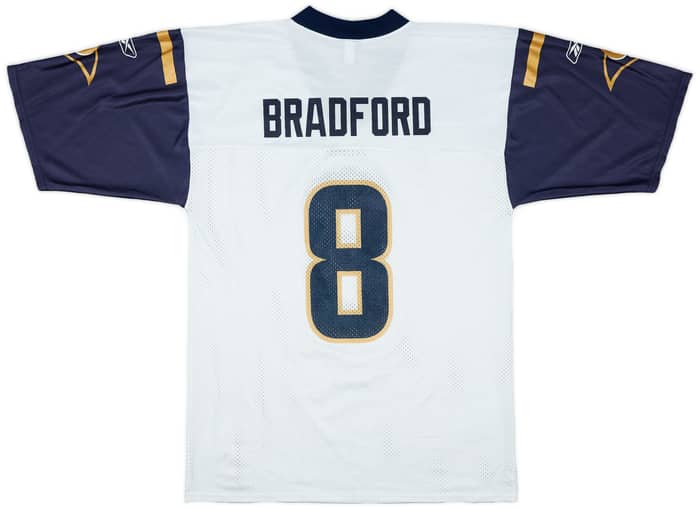 2010-11 St Louis Rams Bradford #8 Reebok Replica Away Jersey - 8/10 - (M)