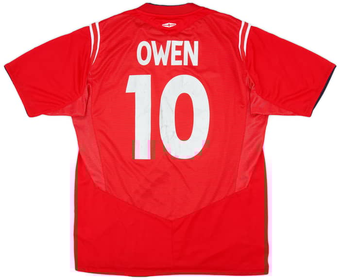 2004-06 England Away Shirt Owen #10 - 6/10 - (L)