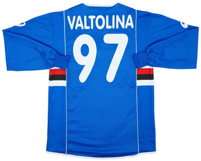 2002-03 Sampdoria Home L/S Shirt Valtolina #97 - 8/10 - (XL)