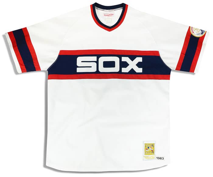 1983 Chicago White Sox Fisk #72 Mitchell & Ness Cooperstown Collection Jersey (Home) XXL