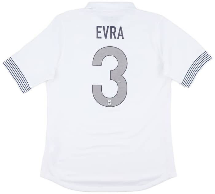 2012-13 France Authentic Away Shirt Evra #3 - 5/10 - (L)
